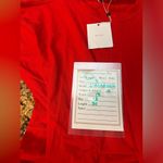 L'Academie The Nani Mini Wrap Dress in Red Orange Sz S NWT $188 Photo 4