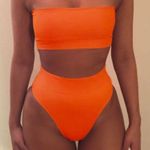 SheIn Orange Bandeau Bikini  Photo 0