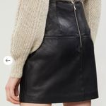 Ted Baker Black Leather Mini Skirt Photo 4