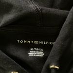 Tommy Hilfiger Black Hoodie T-Shirt Dress with Logo Tape – Size XL Photo 2