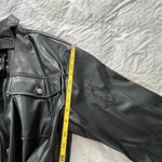 Vigoss Black Faux Leather Shacket “shirt jacket” Photo 6