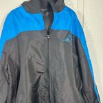 NFL Carolina Panthers Blue and Black Full Zip Windbreaker Size XL NWOT Photo 2