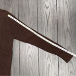 Ralph Lauren Lauren  Ribbed Knit V Neck Y2K Sweater Chocolate Brown Size Large Photo 6