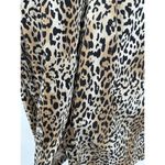Chico's Chico Button Down Tunic Shirt Women 2 Large Leopard Print Long Top No-Iron Photo 5