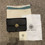 Tory Burch  Chelsea Black Pebble Gold Hardware Convertible Chain Crossbody Bag Photo 5