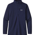 Patagonia 🥶  R1 Regulator POLARTEC Jacket Women's Large L Blue Half Zip Pullover Photo 0
