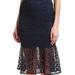 Likely  Revolve navy blue lace crochet darby cocktail dress size 4 wedding‎ guest Photo 0