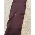 Lululemon Zone In Crop Legging High Rise Seamless Burgundy Women's 10 Photo 2