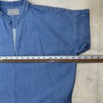 Everlane ‎ Denim Dress Tunic Mini Short Sleeve Pockets Casual Blue Size 2 Photo 6