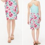 J.Crew  Tropical Print Basketweave Pencil‎ Skirt NWT - 2 Photo 1