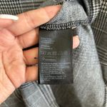 H&M Gray Plaid Puff Sleeve Short Sleeve Mini Dress Women's Size Medium Photo 5