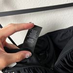 Aritzia  babaton luxor ruched mesh bustier crop top tank in black Photo 7