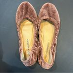 Lucky Brand dark mauve pink velvet patterned Emmie flats Size 7.5 Photo 2