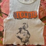 Blondie Nites blondie vintage print y2k waffle knit muscle tank crop top Photo 2