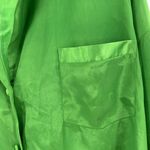 Victoria's Secret Victoria’s Secret kelly green silky S pajama top sleep casual long sleeve button Photo 3