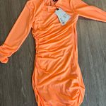 ZARA Orange Mini Dress Photo 0