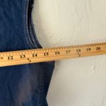 Womens Dark Wash‎ Denim Vest Sleeveless Jean Button Up Braided Pockets S Western Blue Photo 2