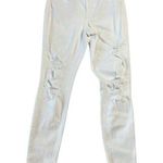 Old Navy  Women’s Rockstar Super Skinny Ankle Mid Rise 2 White Stretchy Photo 0