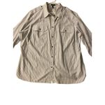 Ralph Lauren Lauren Jean Shirt Womens 3X Multicolor Stripe Classic 100%Cotton Photo 1