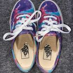 Vans Low Top Sneakers Unisex Men’s Size 4 Women’s Size 5.5 Tie Dye Blue Purple Photo 4