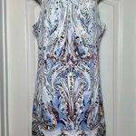 White House | Black Market Classy White Boho Bejeweled Strappy Tank Top Midi Dress Photo 0