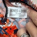 Agnes & Dora  Orange and Blue Patterned Leggings Photo 1