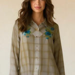 Vintage Roper Women's Plaid Pearl Snap Western Shirt Size 1X Photo 0