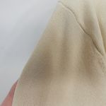 Max Studio Vintage 90s Y2K Cream Floral Beaded Open Front Clasp Cardigan Photo 6