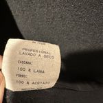 Womens Vtg Stephanie Mathews Wool Coat Velvet Trim /Big Buttons Coat Size 2x Black Photo 6