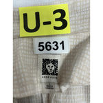 Anne Klein Womans  Blazer Large Beige White button Padded Shoulders Photo 2