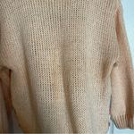 Vtg Pastel Cottagecore Sweater Hand Knit Sz Large Orange Photo 8
