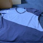 Nurse Mates  Blue Harper Top in Navy/Ciel - 3X
.​ Photo 2