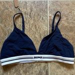 SKIMS  Fits Everybody Logo Triangle Bralette Navy Size Large Photo 3