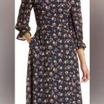 Julia Jordan Floral Bell Sleeve Midi Dress Country Cottage Size 2 XS NWT Photo 1