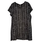 Sharagano Woman 22W Black Gray Plaid Dress A-Line Career Casual Zip Pockets Photo 8