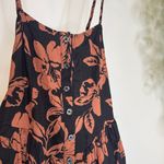 Free People The Perfect Sundress Dark Combo Floral Midi Dress Linen Blend Small Photo 8