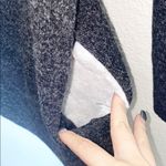 Trisha Tyler Charcoal Gray Faux Fur Collar Sweater Photo 2