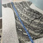 Michael Kors  Snakeskin Jersey Bodycon Ruched Lace Up Mini Dress Gray Women’s S Photo 9