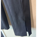 Ann Taylor Seamed Ankle Pants Black Slit Front Size 2 Bi-stretch career office Photo 3