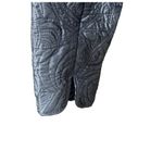 Chico's  Quilted Jacket Silver Gray Size M Medium (1) Mock Neck Full Zip Photo 3