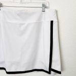 [Cobble Lane] White Black Piping Tennis Skort Pull On Athletic Golf Skirt Sz XL Photo 6