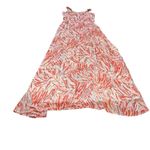 5|48  women's maxi dress size large coral blue and pink‎ Photo 8