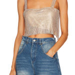 Gold Rhinestone Sparkle Top Photo 0