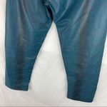Onzie  Fiji Teal Snake Print Crop Leggings Photo 3
