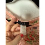 Vintage Y2K DEB Pink Floral Lace Sheer Short Sleeve Romantic Baby Top Small Photo 5