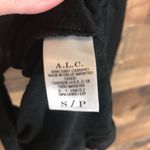 ALC Frank A.L.C. Black linen open back top‎ designer Photo 5