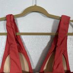 Summersalt  Women 6 Burnt Orange The Plunge Bikini Top Built in Soft Cups Photo 5