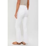 NWT Mother The Weekender Fray in Fairest Of Them All Stretch Flare Jeans 31 White Photo 2