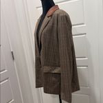 Steve Madden Oversize  Tan Plaid Women's Blazer Photo 10