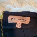 Philosophy Apparel Solid Ponte Pencil Skirt Navy Blue Photo 5